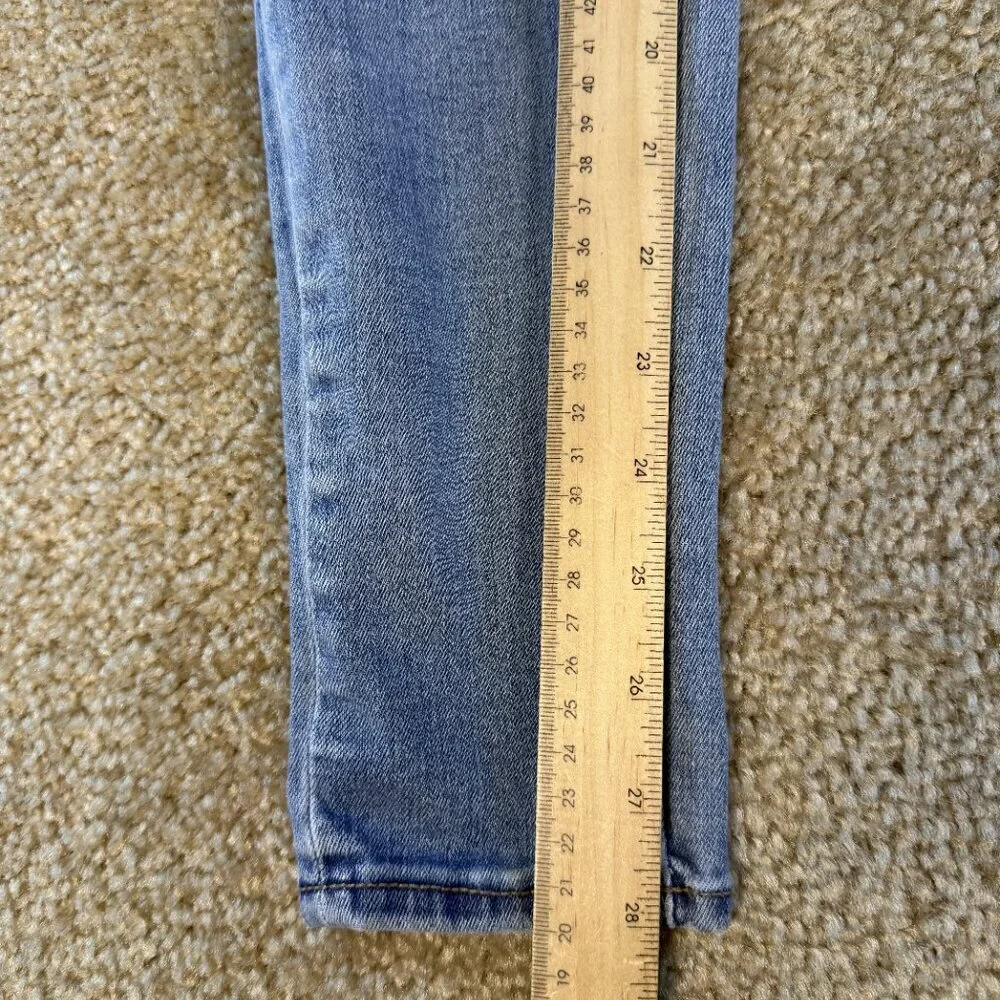 American Eagle Jeans Women Sz 2 Blue Denim Hi Rise Jegging Next Lvl Stretch F457